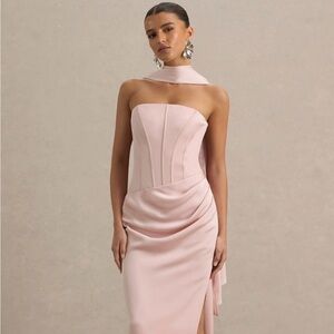 Club L London Joseline Satin Corset Dress